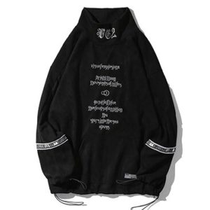 Cyberpunk Embroidered Techwear Sweatshirt