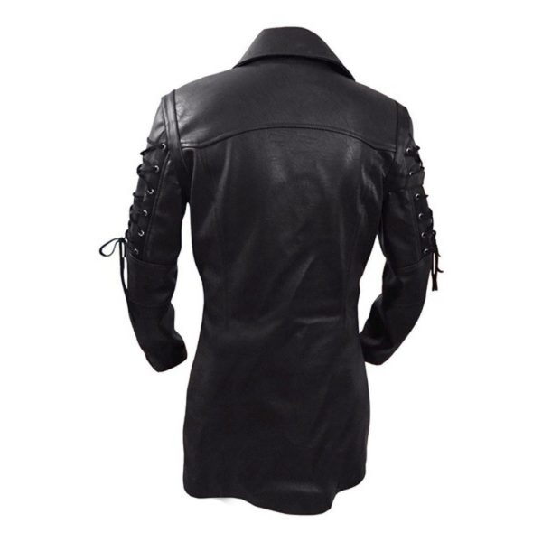 Samurai Leather jacket black back