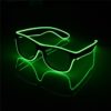 Flashing LED Glasses green